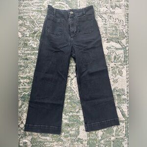 Maeve Colette Black Wide-Leg Jeans